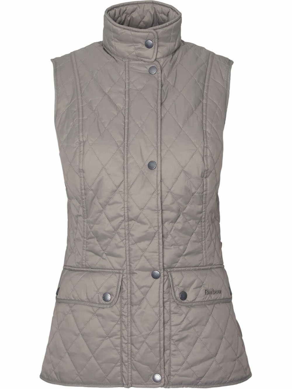 Barbour Quilted Sleeveless Vest – Taupe Gray